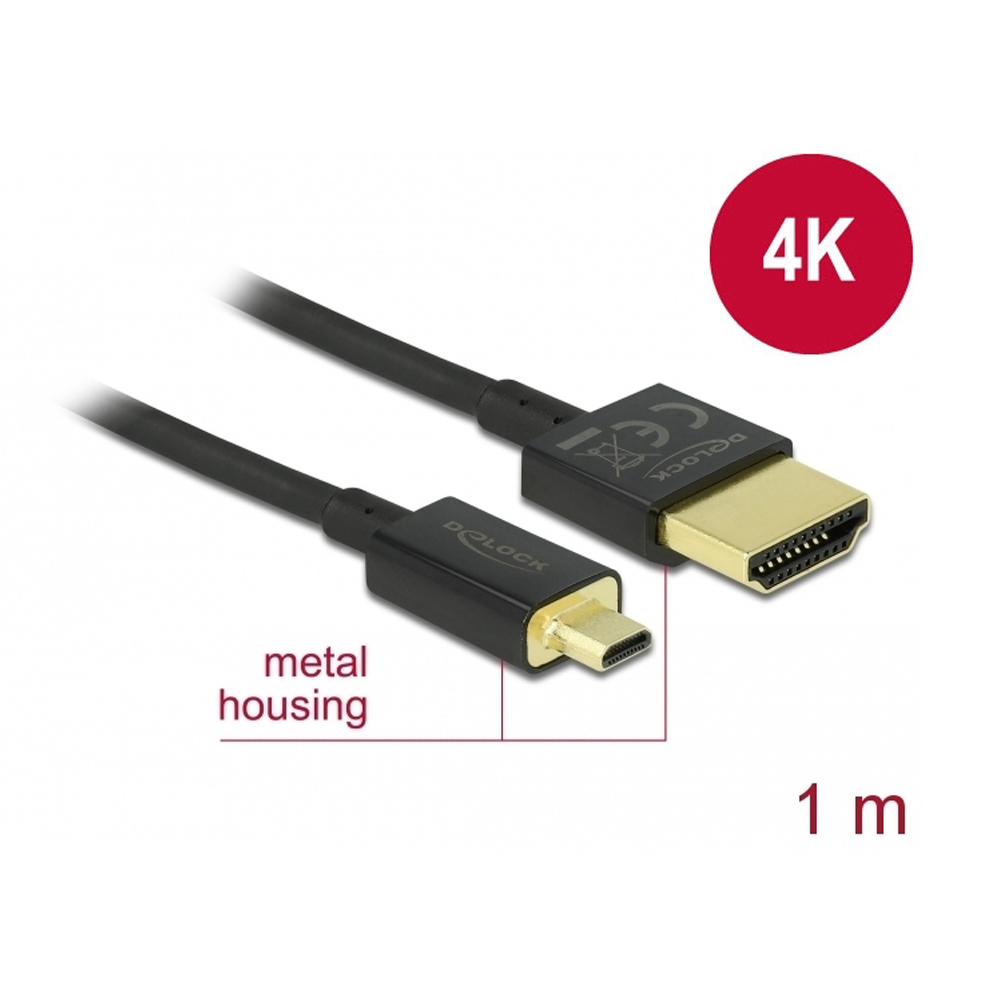 Mediatec - HDMI 2.0 Kabel A/D 1,0 m