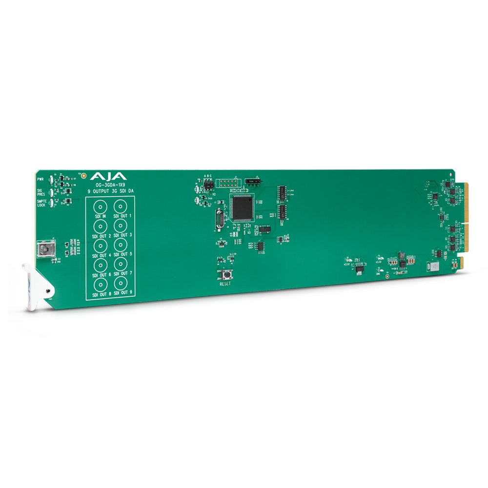 og_3gda_1x9_01 AJA - OpenGear 1x9 3G-SDI Reclocking DA