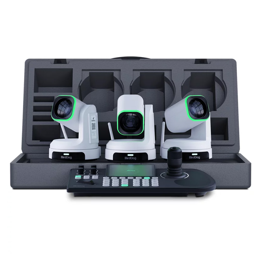 BirdDog - 3x BDX1UB + 1x BDKBD Bundle (mit Schaumstoffbox) (Weiß)