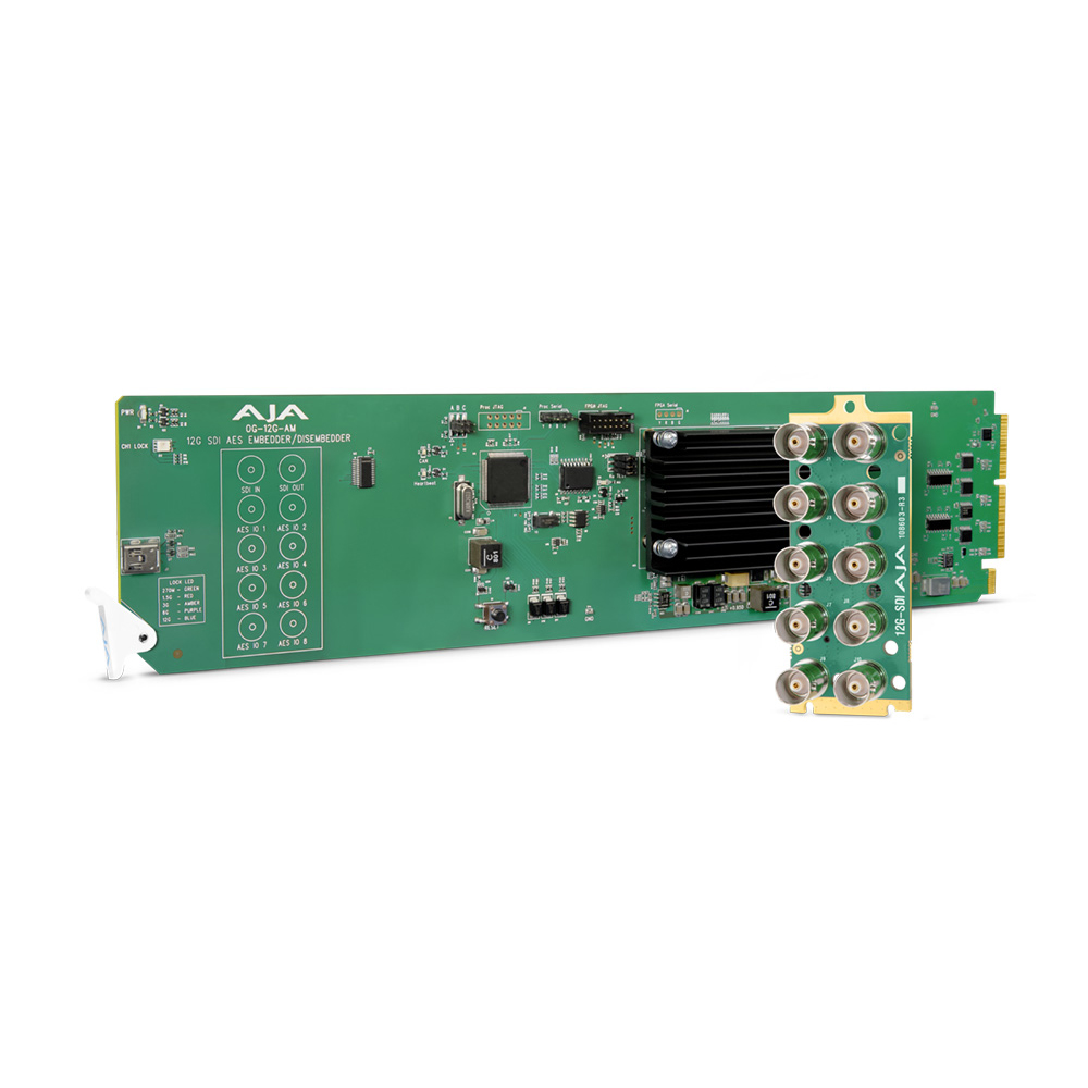 AJA - OpenGear 16-Kanal 24-bit AES/EBU Audio-Embedder/De-Embedder