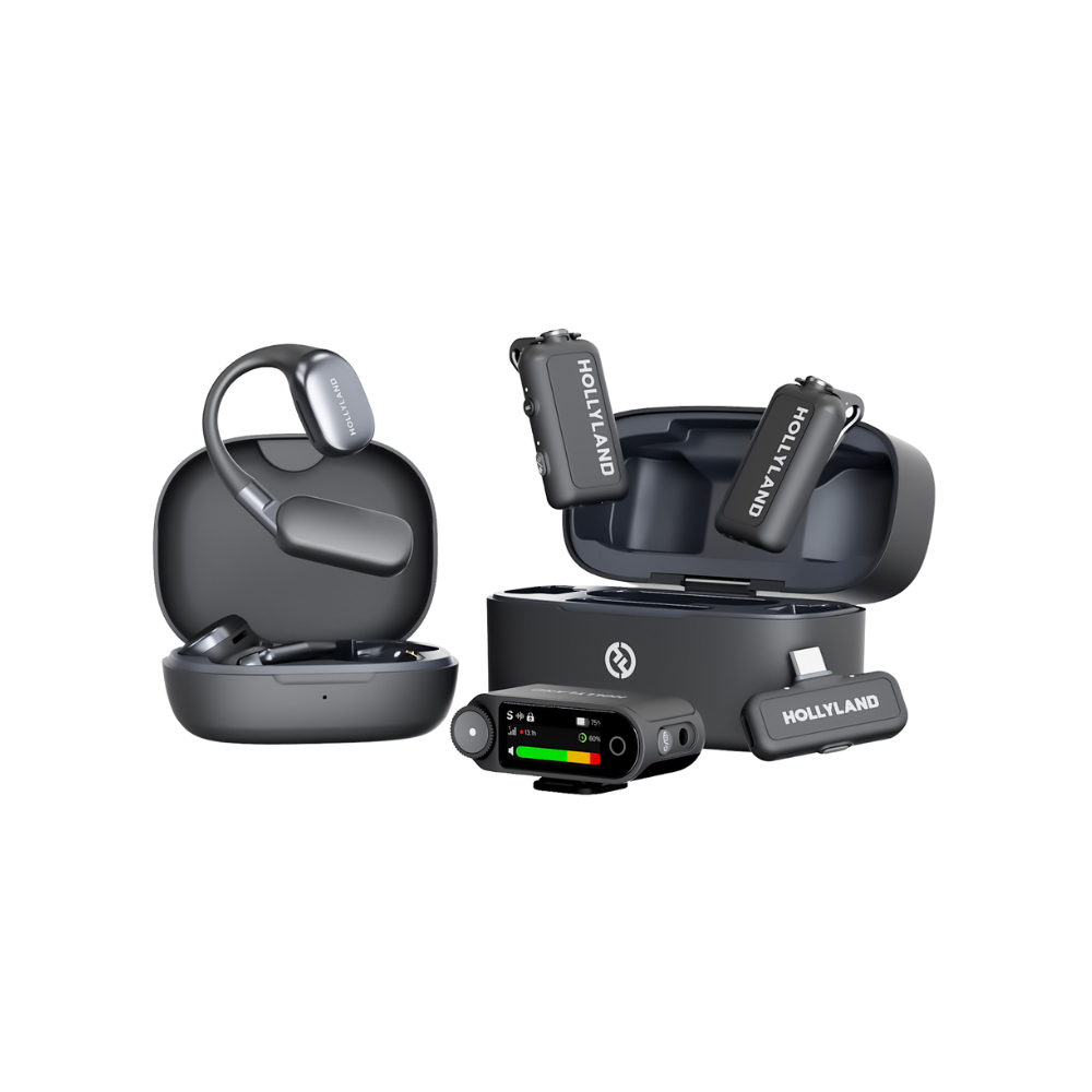 Lark Mark Ultimate (2) Hollyland LARK MAX 2 Ultimate Combo – Wireless Mikrofonset (Space Gray)