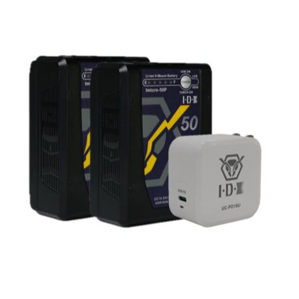 IDX - 2x Imicro50P Akku + 1x UC-PD1SU Charger FREE