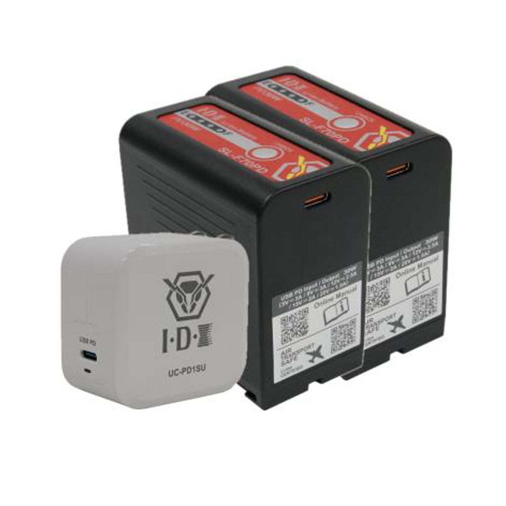 IDX - 2x SL-F70PD Akku + 1x UC-PD1SU Charger FREE