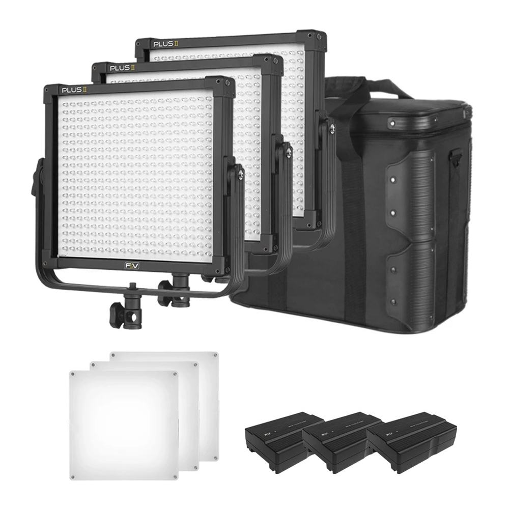 F&V - 3fach Kit K4000 SE Daylight LED Studio Panel