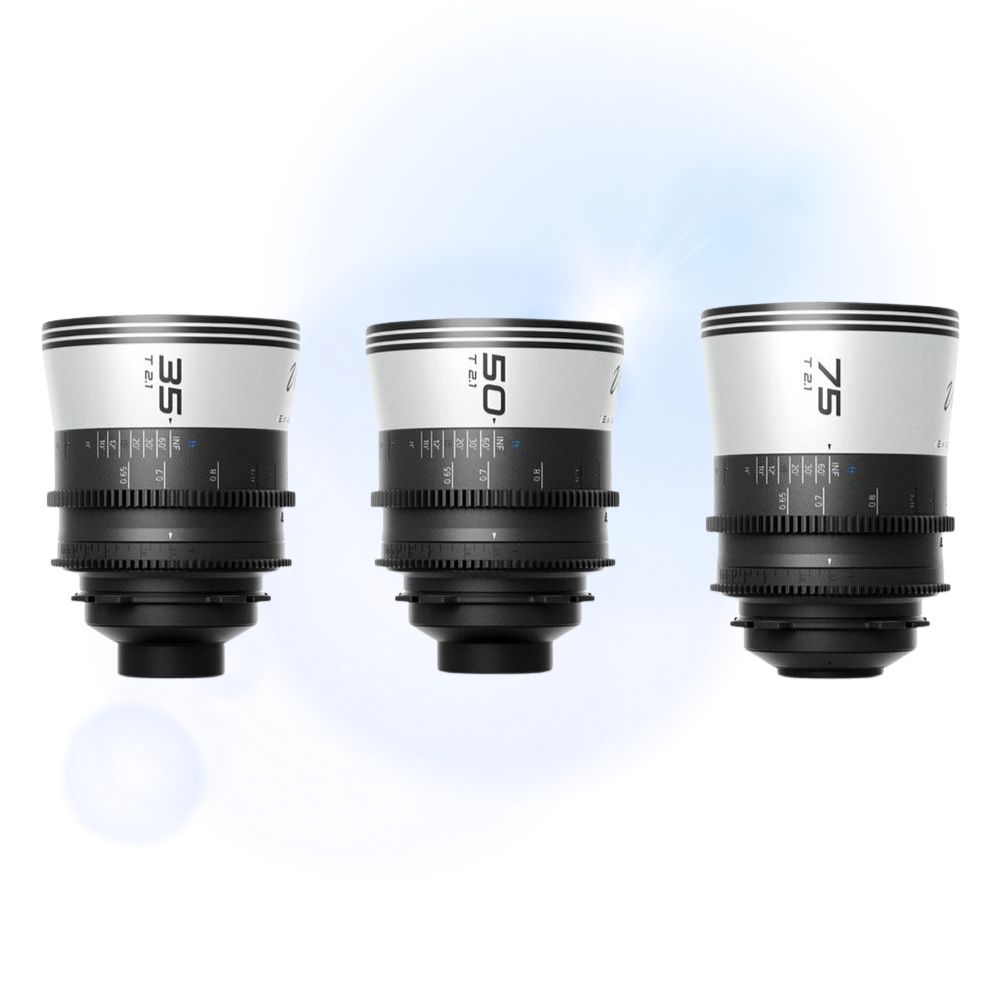 Blazar - Viper 35/50/75mm 3-Lens BundleFull Frame Anamorphic Lens PL-Mount (Flare: Blue)