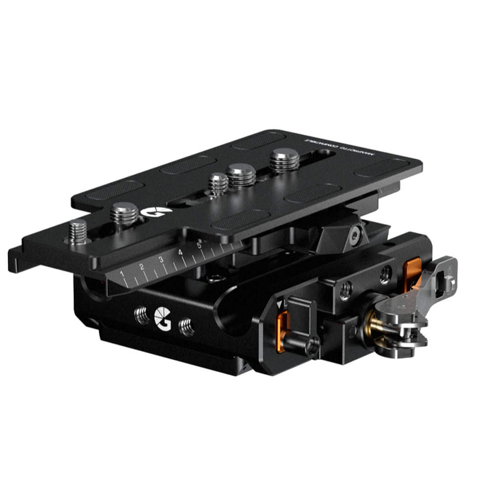 Bright Tangerine - LeftField 3 QR Baseplate (Manfrotto)
