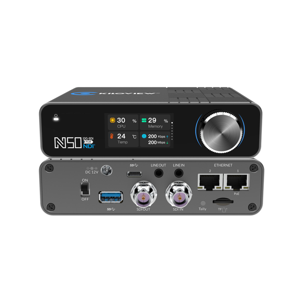 Kiloview - N50 4K 12G-SDI/USB zu NDI Bi-Direktional Konverter