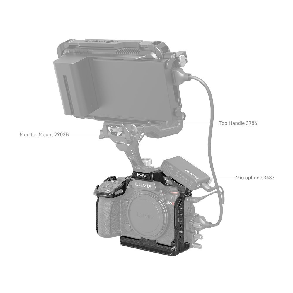 SmallRig - “Black Mamba” Cage for Panasonic LUMIX S5 II / S5 II X - 4023